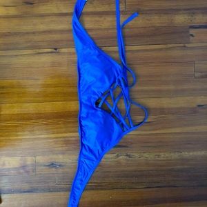 Royal blue bikini top